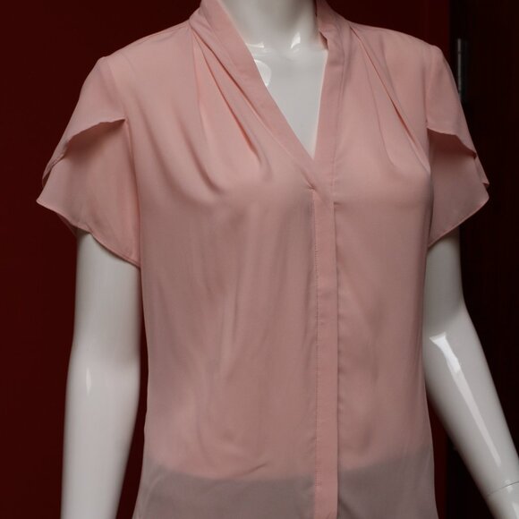 Calvin Klein Pink Short Sleeve Blouse - Picture 3 of 11